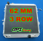 GPI 62MM 3 ROW aluminum radiator & fan for toyota HILUX LN106 LN111 Diesel 1988-1998  AT/MT 1988 1989 1990 1991 1992 1993 1994 1995 1996 1997 1998