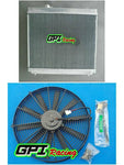 GPI aluminum radiator +Fan for  1995-2005 Suzuki Grand Vitara SQ / JLX 2.0 2.5 V6 1995 1996 1997 1998 1999 2000 2001 2002 2003 2004 2005