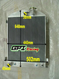 GPI 64mm 3core aluminum radiator + Fan for 1932 Ford Hiboy Hi-Boy Ford engine