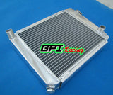 Aluminum Radiator &Fan For Mini Cooper S,One,Clubman,850/998/1098/1275 CC GT 1959-1996