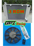 GPI FOR Mazda RX2 RX3 RX4 RX5 with heater pipe Manual MT aluminum Radiator+14''fan