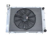 GPI 2 row 50mm aluminum radiator & fan for  1986-1988 Holden Commodore Calais VL RB30 6Cyl  AT/MT 1986 1987 1988