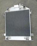 3 Row Aluminum Radiator +fan For Ford Model A W / Flathead Engine V8 1928-1929