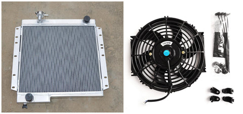 GPI Aluminum Radiator  &fan FOR Toyota Land Cruiser BJ40 DIESEL BJ42 MT LandCruiser 3.0 Diesel HJ45 1974-1984 1974 1975 1976 1977 1978 1979 1980 1981 1982 1983 1984