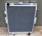 Aluminum Radiator & FAN for Toyota Landcruiser HDJ78 HDJ79 HZJ78 HZJ79 1HZ 4.2L 2001-2007 2001 2002 2003 2004 2005 2006 2007