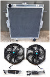 Aluminum Radiator & Two FANS for Toyota Landcruiser HDJ78 HDJ79 HZJ78 HZJ79 1HZ 4.2L 2001-2007 2001 2002 2003 2004 2005 2006 2007