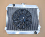 GPI 3 core Aluminum Radiator & Fan for 1975-1979 Datsun Stanza 620 L20B MT  1975 1976 1977 1978 1979