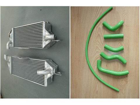 GPI Radiator +HOSE for 1988-2004 Kawasaki KX500 KX 500 1988 1989 1990 1991 1992 1993 1994 1995 1996 1997 1998 1998 1999 2000 2001 2002 2003 2004