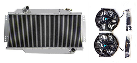 Aluminum Radiator &Fans fit 1964-1978 Triumph Spitfire MARK III/IV/1500