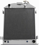 GPI 3 ROW All Aluminum Radiator & fan for FORD CHOPPED CHEVY ENGINE  1932