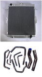 Aluminum Radiator & HOSE Fit 1992-1999 Toyota Landcruiser FZJ70/FZJ73/FZJ75 1FZ 4.5L MT 1993 1994 1995 1996 1997 1998