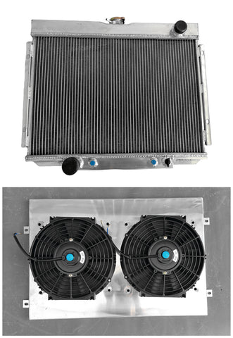 GPI Aluminum RADIATOR +Shroud & FAN For 1967-1970 Ford Mustang Big Block 390 428 429 302 351 1967 1968 1969 1970