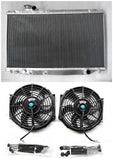 Aluminum Radiator & fans for 1993- 1998  Toyota Supra Mark 4 IV JZA80 Turbo MT TURBO 1993 1994 1995 1996 1997 1998