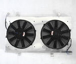 GPI Aluminum Radiator Shroud +Thermo FANS For Nissan Y60 PATROL GQ 4.2L petrol 1987-1997 MT 1987 1988 1989 1990 1991 1992 1993 1994 1995 1996 1997