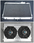 GPI 52MM aluminum radiator +shroud+ fan for 1990-1997  MAZDA MIATA MX5 MX-5 MX V MT  1990 1991 1992 1993 1994 1995 1996 1997