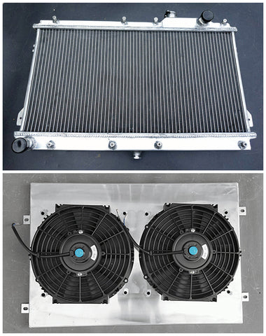 GPI 52MM aluminum radiator +shroud+ fan for 1990-1997  MAZDA MIATA MX5 MX-5 MX V MT  1990 1991 1992 1993 1994 1995 1996 1997