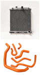 GPI Aluminum Radiator + HOSE For Honda Civic CRX EG EK B16 B18 32mm Pipe 1992 1993 1994 1995 1996 1997 1998 1999 2000