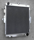 Aluminum Radiator & Two FANS for Toyota Landcruiser HDJ78 HDJ79 HZJ78 HZJ79 1HZ 4.2L 2001-2007 2001 2002 2003 2004 2005 2006 2007