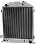 GPI 3 ROW All Aluminum Radiator & fan for FORD CHOPPED CHEVY ENGINE  1932