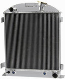 GPI 3 ROW All Aluminum Radiator & fan for FORD CHOPPED CHEVY ENGINE  1932