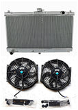 GPI Aluminum Radiator & Fans for 1998-2005 Mazda Miata MX5 MT  1998 1999 2000 2001 2002 2003 2004 2005