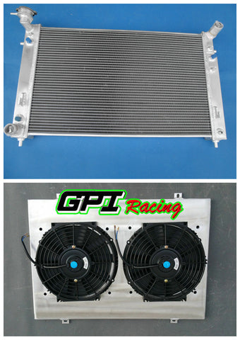 GPI 52mm 3 core Aluminum Radiator & Shroud fan For Holden Commodore VT VX V6 3.8L PETROL 1997-2002 AT MT  1997 1998 1999 2000 2001 2002