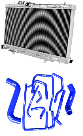 Aluminum Radiator + Fans for 2002-2007 Subaru Impreza Wrx STI GDB GDA Aluminum Radiator + Fans for 2002-2007 Subaru Impreza Wrx STI GDB GDA
