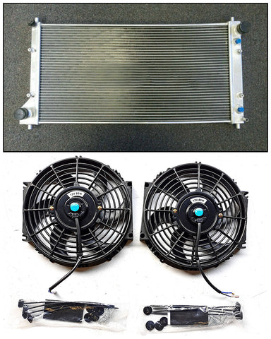 GPI Alloy Aluminum Radiator & Fans for 1994-1998 Ford Probe ST/SU/SV V6 2.5L 1994 1995 1996 1997 1998