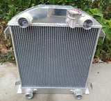 3 Row Aluminum Radiator For Ford Model A W / Flathead Engine V8 1928-1929