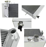 GPI 3Rows Aluminum Radiator & 7"FAN*3 for JEEP Cherokee XJ 4.0 242 CID L6 1991-2001  1991 1992 1993 1994 1995 1996 1997 1998 1999 2000 2001