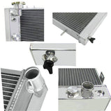 GPI 3Rows Aluminum Radiator & 7"FAN*3 for JEEP Cherokee XJ 4.0 242 CID L6 1991-2001  1991 1992 1993 1994 1995 1996 1997 1998 1999 2000 2001
