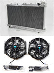 GPI Aluminium Radiator & FANS For 1990-2001 Nissan N14 GTIR SR20DET Pulsar N15  1990 1991 1992 1993 1994 1995 1996 1997 1998 1999 2000