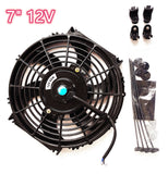 GPI 2X 7" 7 inch Universal Electric Radiator/Intercooler COOLING Fan +mounting kit