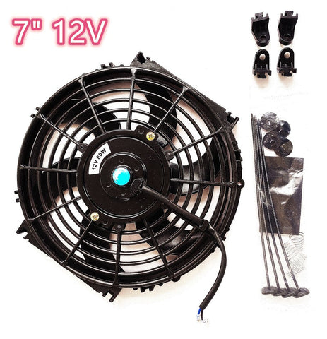 GPI 7" 7 inch Universal Electric Radiator/Intercooler COOLING Fan +mounting kit