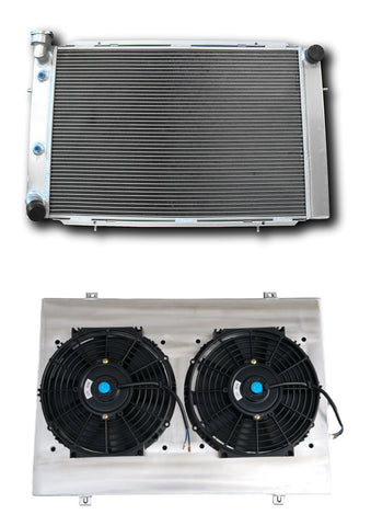 GPI 3CORE Aluminum Radiator+Shroud+Fan for High-Per Holden WB V8 Statesman AT/MT 1980-1985  1980 1981 1982 1983 1984 1985