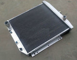 GPI 3ROW Aluminum Radiator +Fan For 1954-1956 Ford Fairlane Car Sedan Wagon Mainline 1954 1955 1956