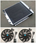 GPI 3ROW Aluminum Radiator +Fan For 1954-1956 Ford Fairlane Car Sedan Wagon Mainline 1954 1955 1956