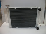 GPI 3core Aluminum Radiator &fan for Mazda RX2 RX3 RX4 RX5 RX7   without Heater pipe MT