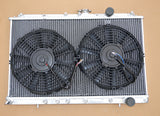 GPI 52MM aluminum radiator +FAN for MITSUBISHI EVO1/2/3 Lancer EVO 1 2 3 Race  I II III