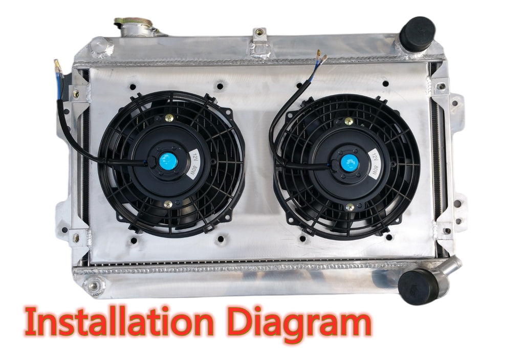 First Gen Rx7 Radiator Mazda RX 7 Parts Aluminum Radiator For 1979-1985 Mazda RX-7 (S1, S2, S3 ...