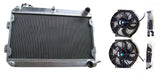 3core ALUMINUM RADIATOR&Fans FOR 1979-1985 MAZDA RX7 SERIES 1 2 3 S1 S2 S3 SA/FB MT  1979 1980 1981 1982 1983 1984 1985