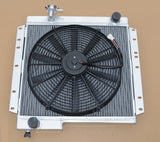 GPI 62mm 3 ROW ALUMINUM RADIATOR+16''fan For TOYOTA LAND CRUISER BJ40 BJ42 3.0 Diesel 1974-1984 MT  1974 1975 1976 1977 1978 1979 1980 1981 1982 1983 1984