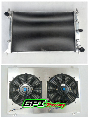 GPI 3ROW 50mm Aluminum Radiator & shroud&fan for Ford Falcon BA BF V8 Fairmont XR8 &XR6 Turbo 2002-2011 2002 2003 2004 2005 2006 2007 2008 2009 2010 2011