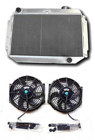 GPI Aluminum Radiator + FAN for HOLDEN Kingswood HG HT HK HQ HJ HX HZ V8 Chev MT