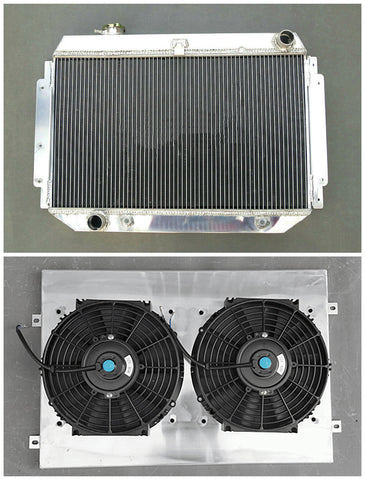 GPI Aluminum Radiator +Alloy Shroud + Fan for 1971-1980 Holden Torana HQ HJ HX HZ HK Kingswood V8 1971 1972 1973 1974 1975 1976 1977 1978 1979 1980