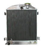 GPI  64mm 3core aluminum radiator & FAN for 1932 32 FORD CHOPPED FORD ENGINE AT