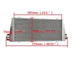 GPI Front Mount Intercooler & FAN 600 x 300 x 76mm Core Universal 3"  In/Outlet