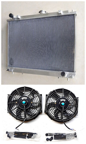 GPI Aluminum radiator & fans for Mitsubishi Pajero NM NP NS NT 3.0 3.5 3.8L V6 petrol 2000-on 2000 2001 2002 2003 2004 2005 2006 2007 2008 2009 2010 2011 2012 2013