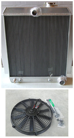 GPI ALUMINUM RADIATOR +FAN for 1947-1954 CHEVY TRUCK PICKUP l6 C/K/3100/3600/3700/3800/ 3900 1947 1948 1949 1950 1951 1952 1953 1954