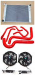 Aluminum Radiator + Hose+Fans for 1988-1997 Holden Commodore VN VG VP VR VS V6 3.8L 1989 1990 1991 1992 1993 1994 1995 1996